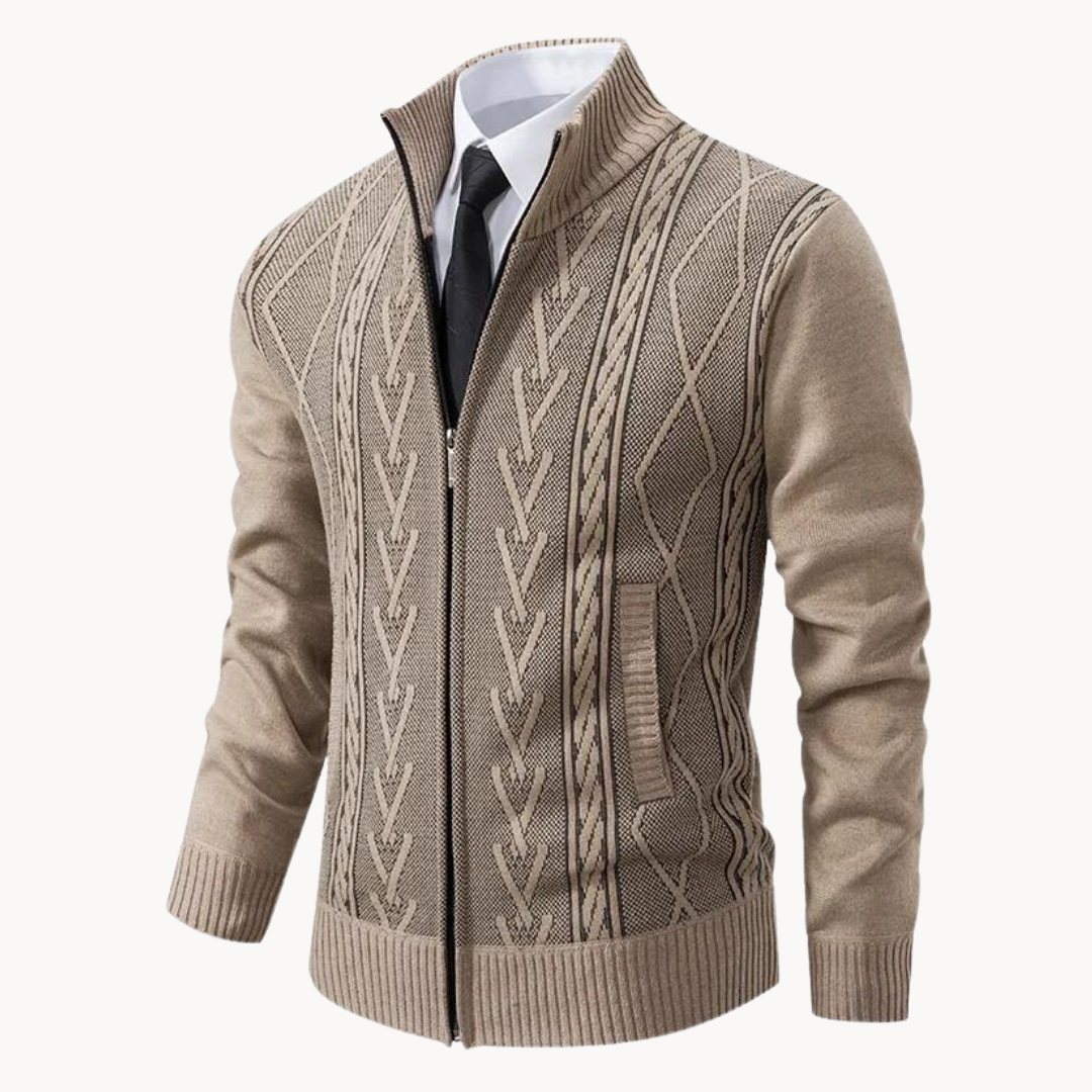 Herrenpullover mit Reißverschluss