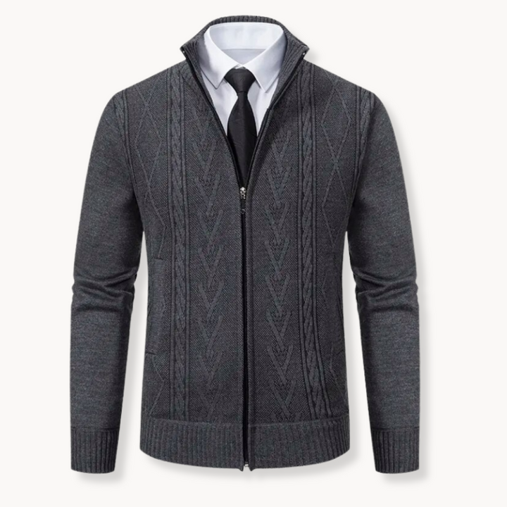 Herrenpullover mit Reißverschluss