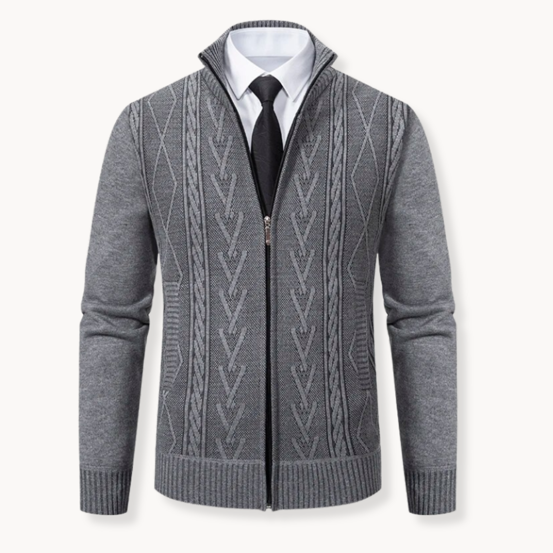 Herrenpullover mit Reißverschluss