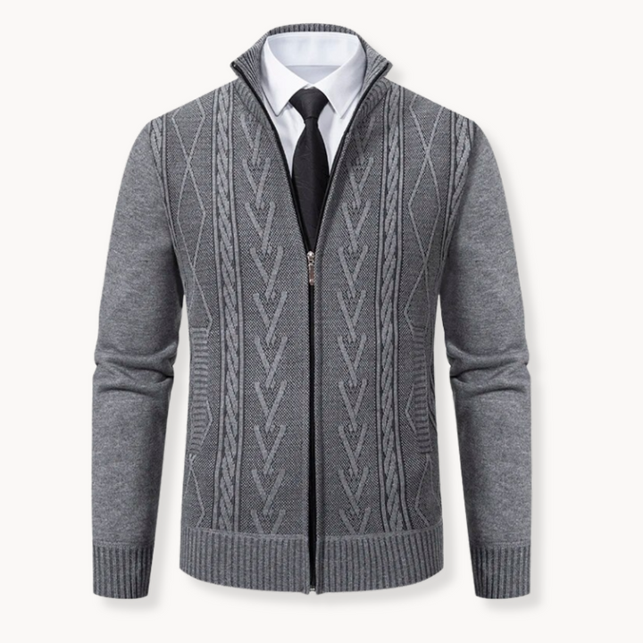 Herrenpullover mit Reißverschluss
