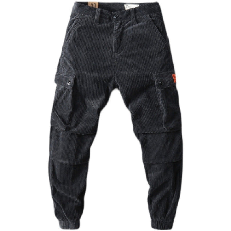 Fabian | Men's Stylish and Practical Corduroy Cargo Pants-Metro Lane Plaza