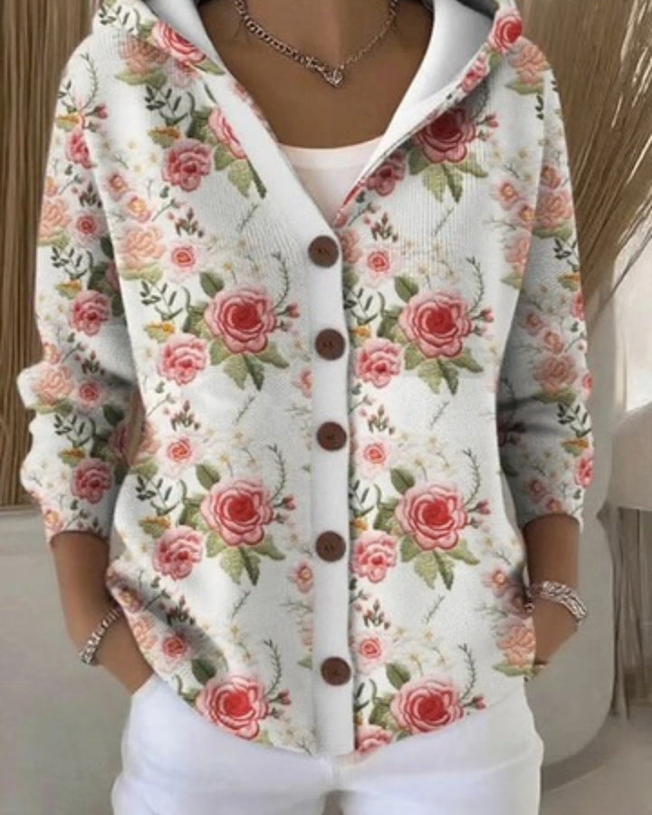Künstlerischer warmer Longcardigan für Damen