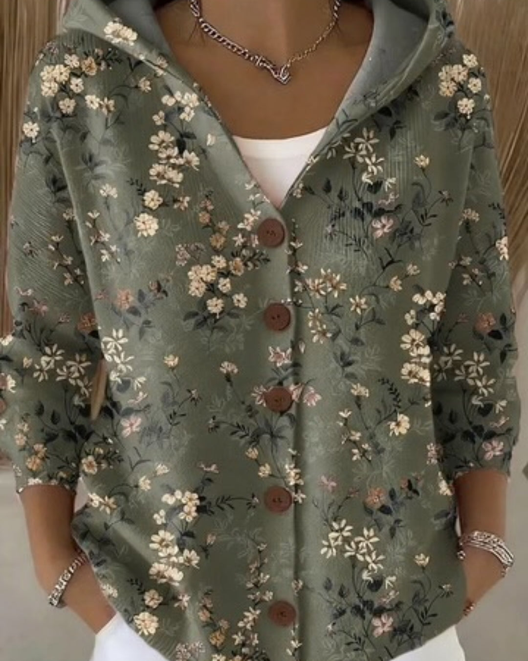 Künstlerischer warmer Longcardigan für Damen