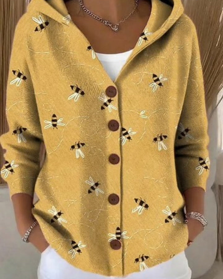 Künstlerischer warmer Longcardigan für Damen