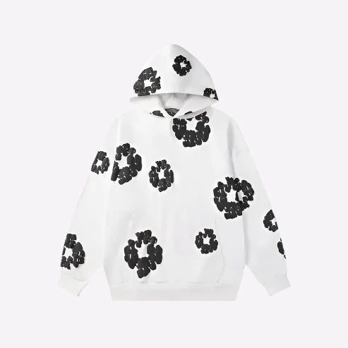Floral Graphic Hoodie – Unisex Urban Streetwear Sweatshirt-Metro Lane Plaza