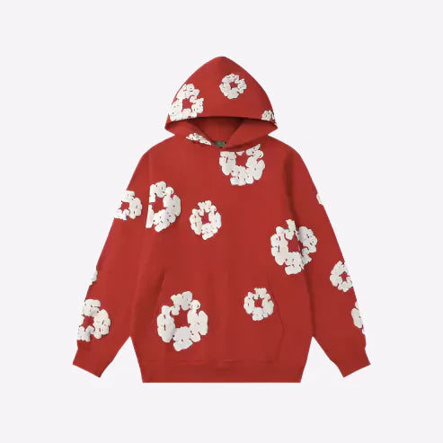 Floral Graphic Hoodie – Unisex Urban Streetwear Sweatshirt-Metro Lane Plaza