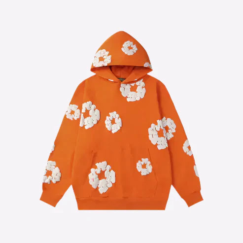 Floral Graphic Hoodie – Unisex Urban Streetwear Sweatshirt-Metro Lane Plaza