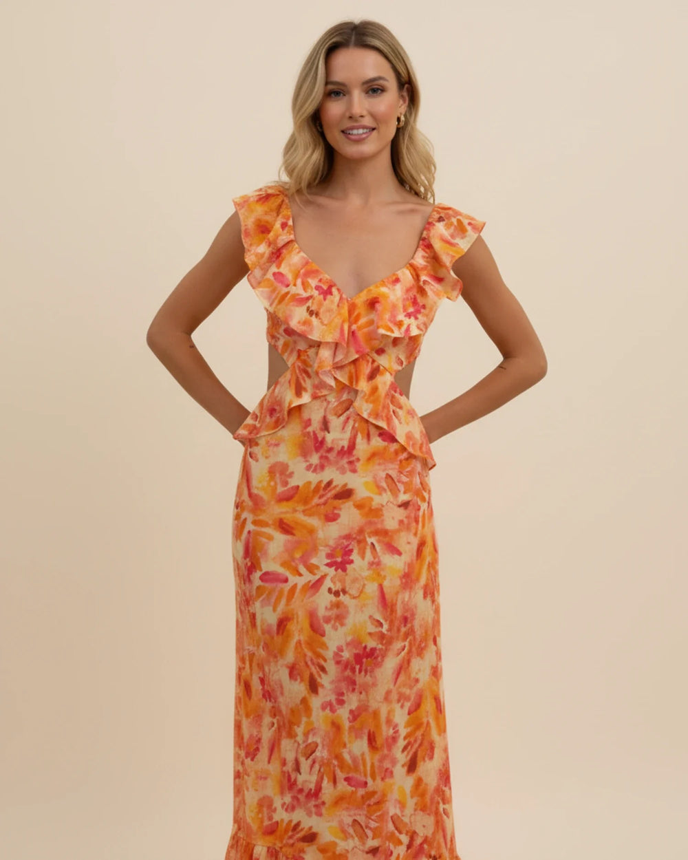 Floral Maxi Dress for Women | Elegant Summer Style-Metro Lane Plaza