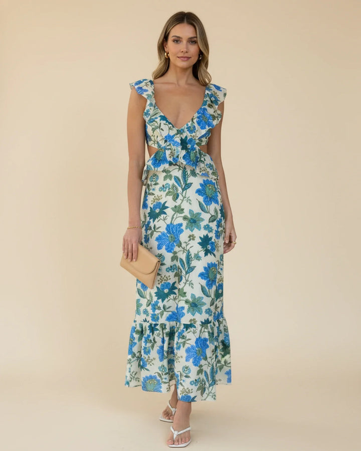 Floral Maxi Dress for Women | Elegant Summer Style-Metro Lane Plaza