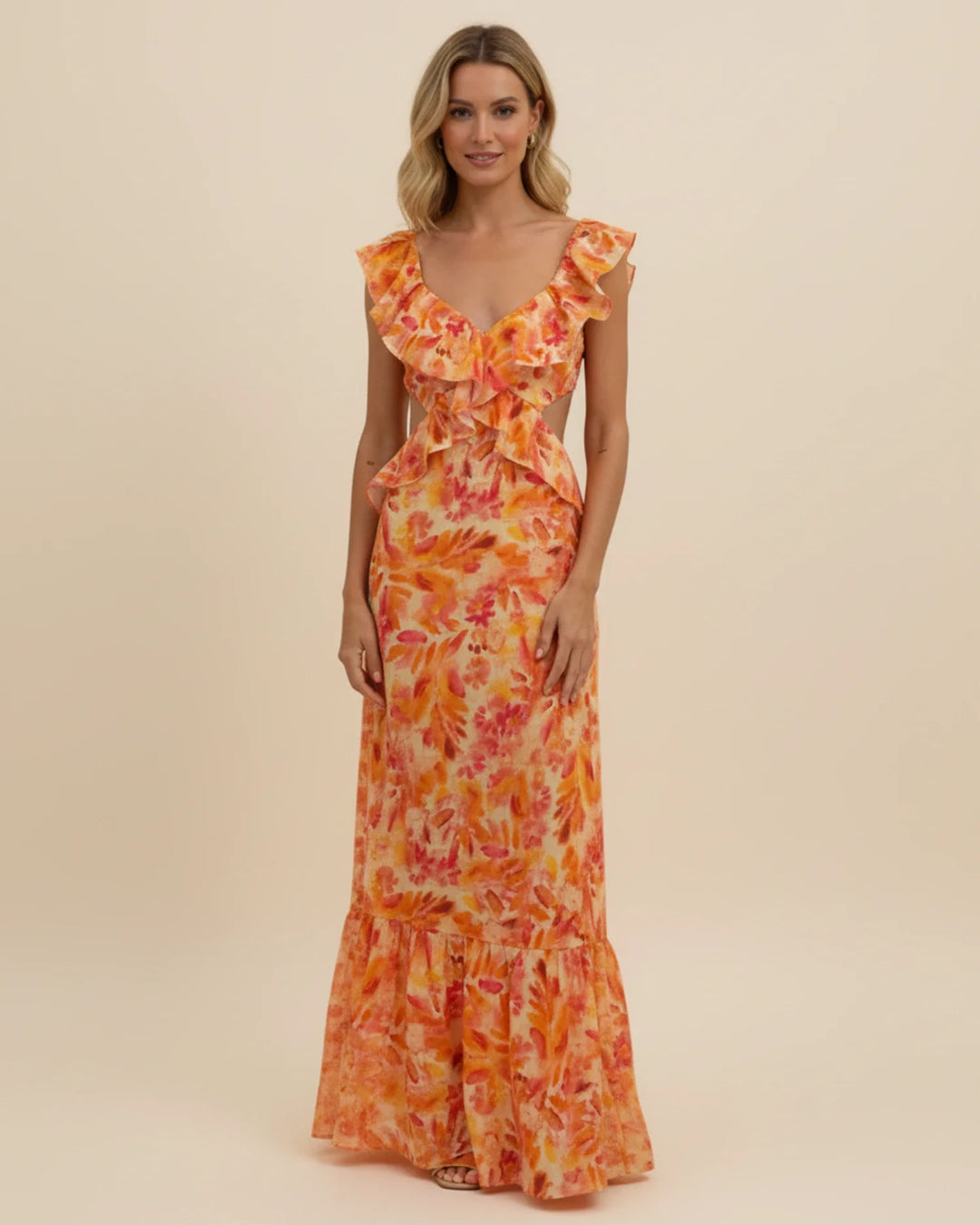 Floral Maxi Dress for Women | Elegant Summer Style-Metro Lane Plaza