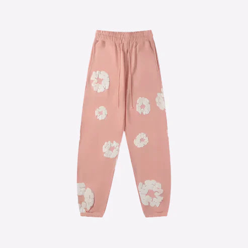 Floral Print Sweatpants – Unisex Urban Casual Joggers-Metro Lane Plaza