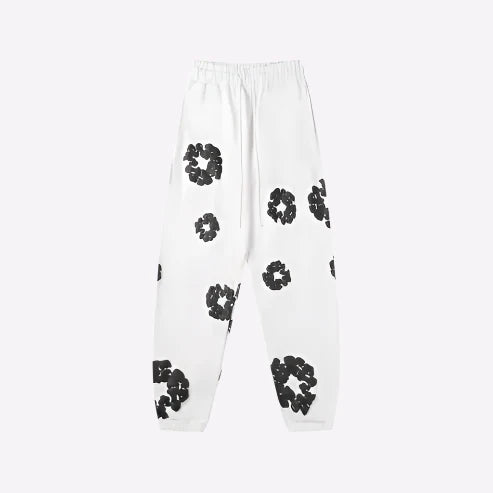 Floral Print Sweatpants – Unisex Urban Casual Joggers-Metro Lane Plaza