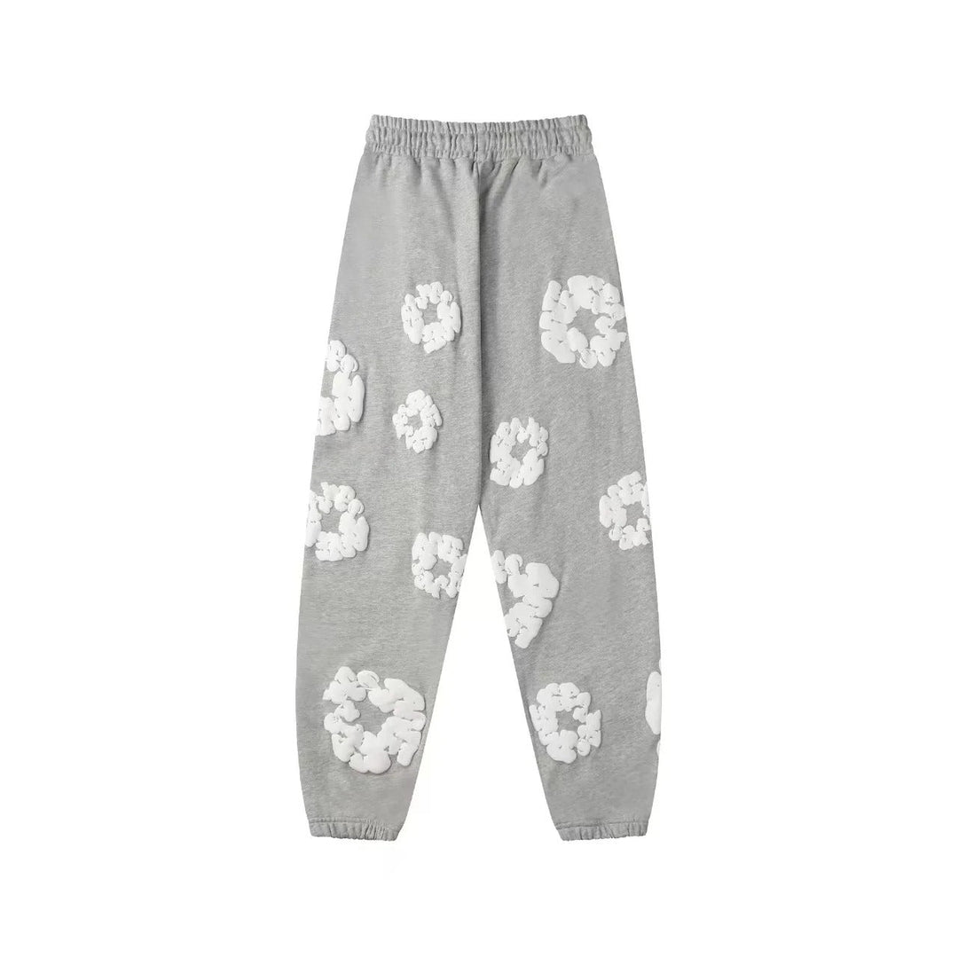Floral Print Sweatpants – Unisex Urban Casual Joggers-Metro Lane Plaza