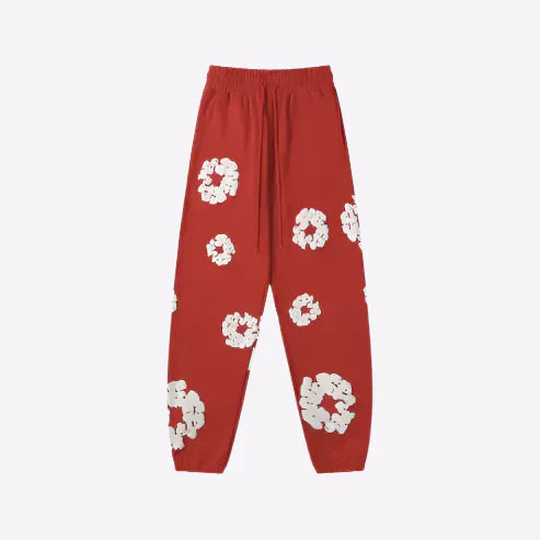 Floral Print Sweatpants – Unisex Urban Casual Joggers-Metro Lane Plaza