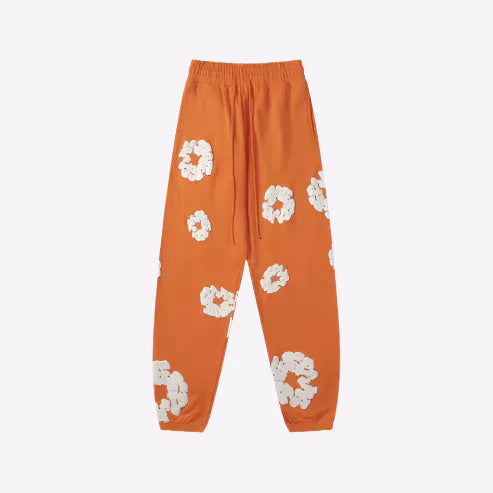 Floral Print Sweatpants – Unisex Urban Casual Joggers-Metro Lane Plaza