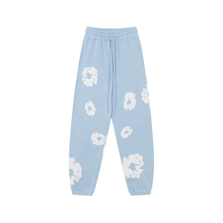 Floral Print Sweatpants – Unisex Urban Casual Joggers-Metro Lane Plaza