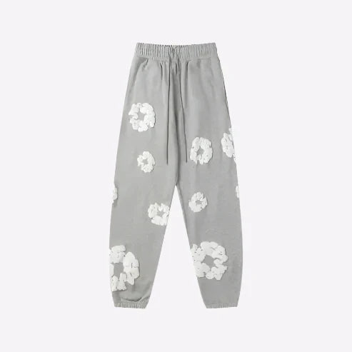 Floral Print Sweatpants – Unisex Urban Casual Joggers-Metro Lane Plaza