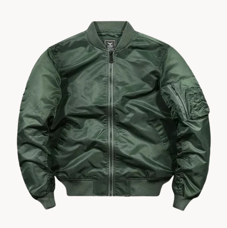 Aidan | Classic Men's Pilot Bomber Jacket for Stylish Comfort-Metro Lane Plaza