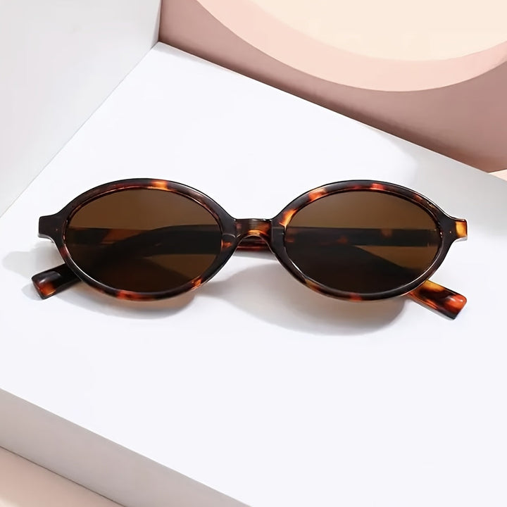 Eline | Women's Fashionable Retro Oval Sunglasses-Metro Lane Plaza