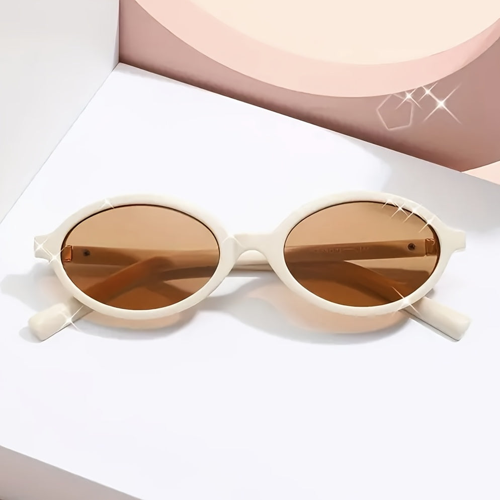 Eline | Women's Fashionable Retro Oval Sunglasses-Metro Lane Plaza