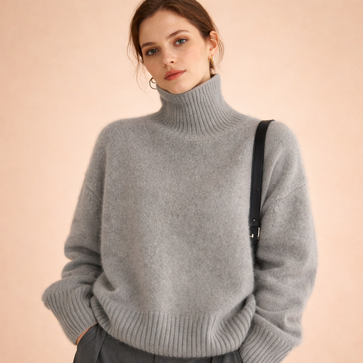 Celeste | Women's Luxurious Cashmere Turtleneck Sweater-Metro Lane Plaza