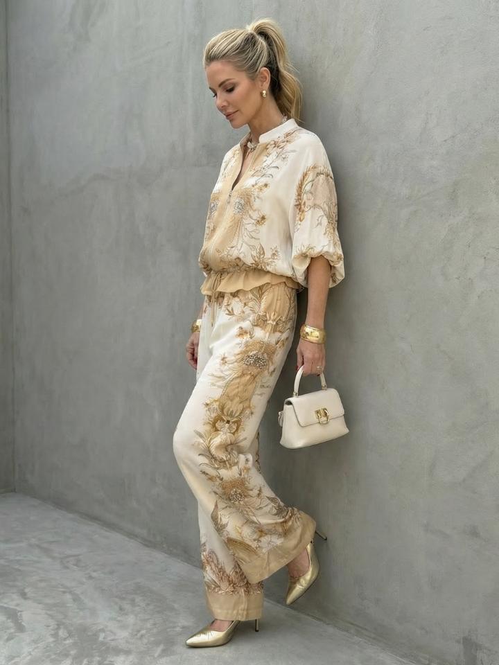 Ava | Women's Lightweight Two-Piece Matching Set-Metro Lane Plaza