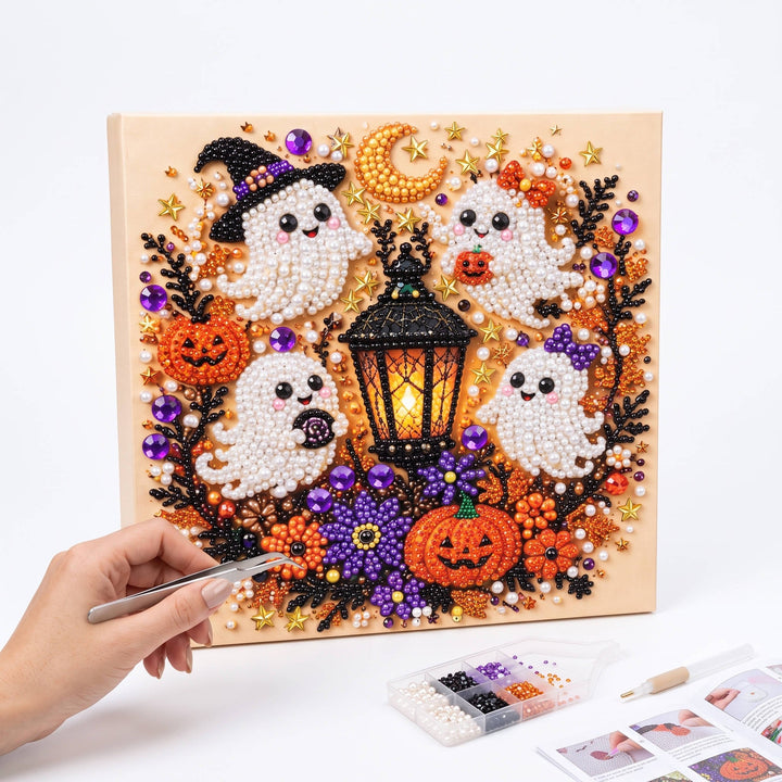 Kit artistici con diamanti e perle per decorazioni da parete di Halloween