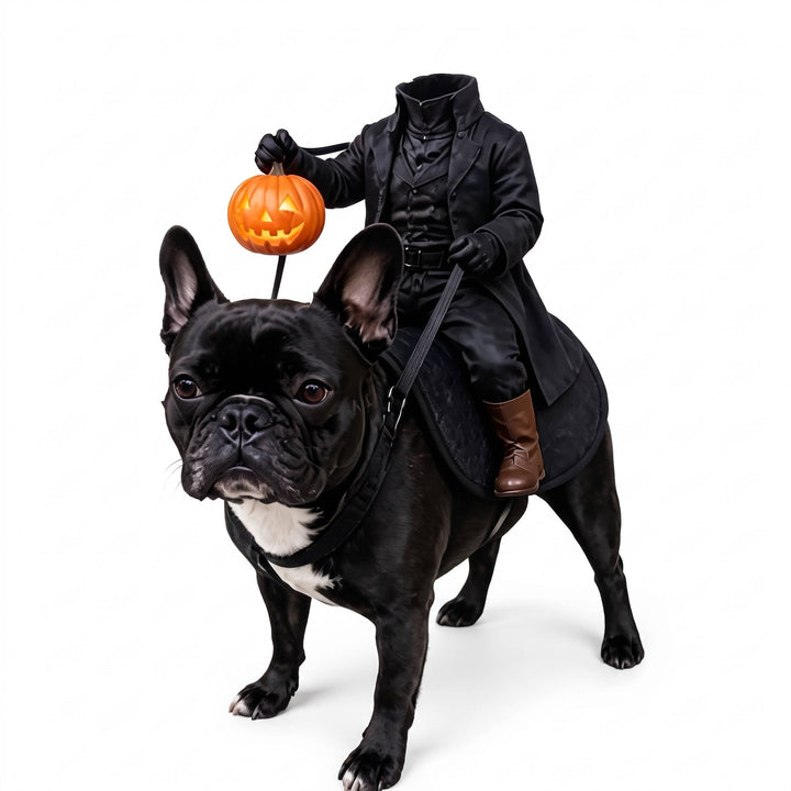 Disfraz de mascota del Jinete sin cabeza para gatos y perros, diversión de Halloween