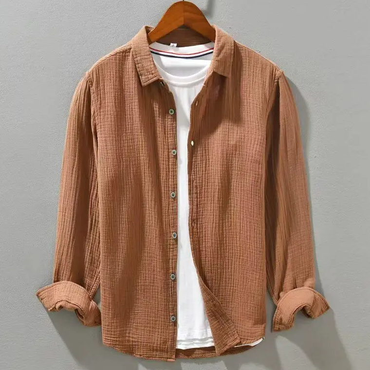 Harry | Men's Effortless Breathable Relaxed Fit Shirt-Metro Lane Plaza