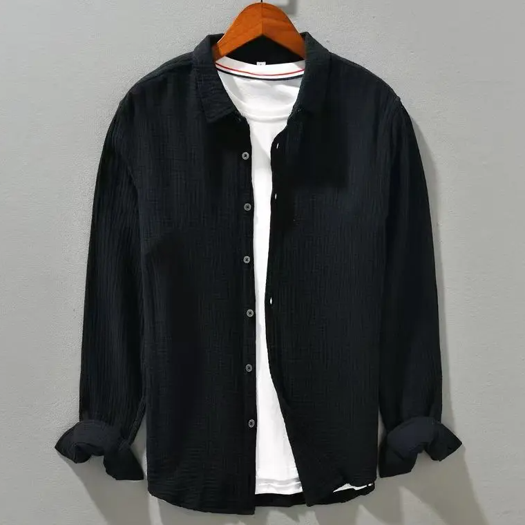 Harry | Men's Effortless Breathable Relaxed Fit Shirt-Metro Lane Plaza