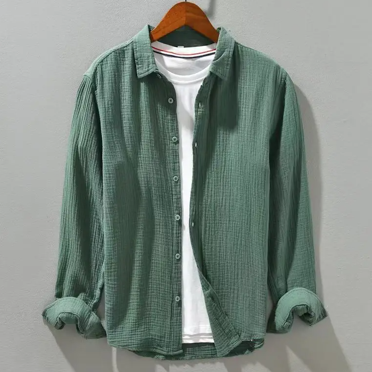 Harry | Men's Effortless Breathable Relaxed Fit Shirt-Metro Lane Plaza
