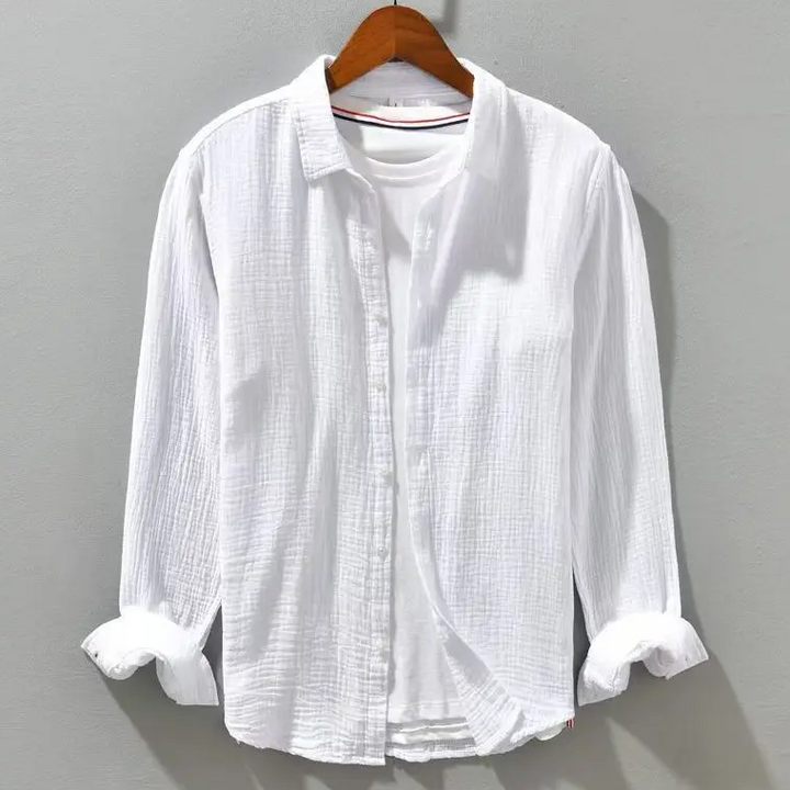 Harry | Men's Effortless Breathable Relaxed Fit Shirt-Metro Lane Plaza