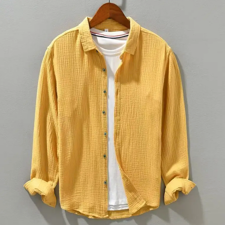 Harry | Men's Effortless Breathable Relaxed Fit Shirt-Metro Lane Plaza