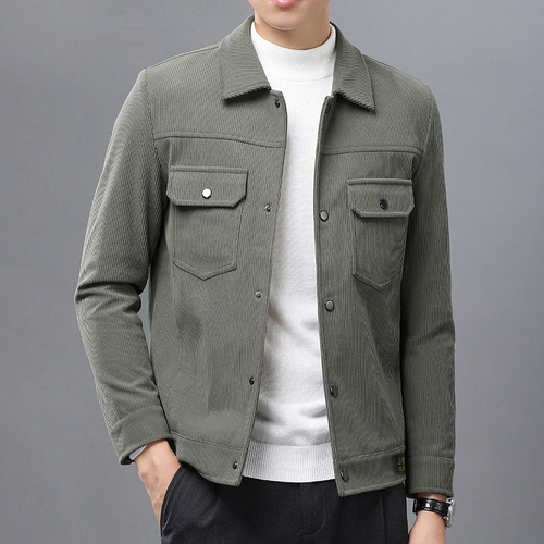 Men's Classic Corduroy Jacket-Metro Lane Plaza