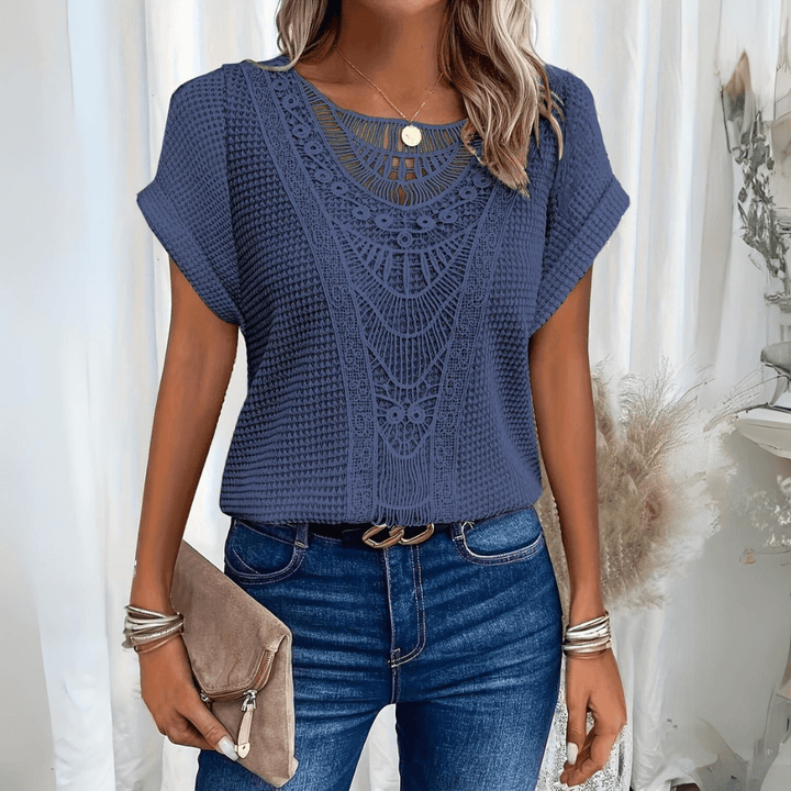 Liva | Elegant Ibiza-Inspired Women's Blouse-Metro Lane Plaza