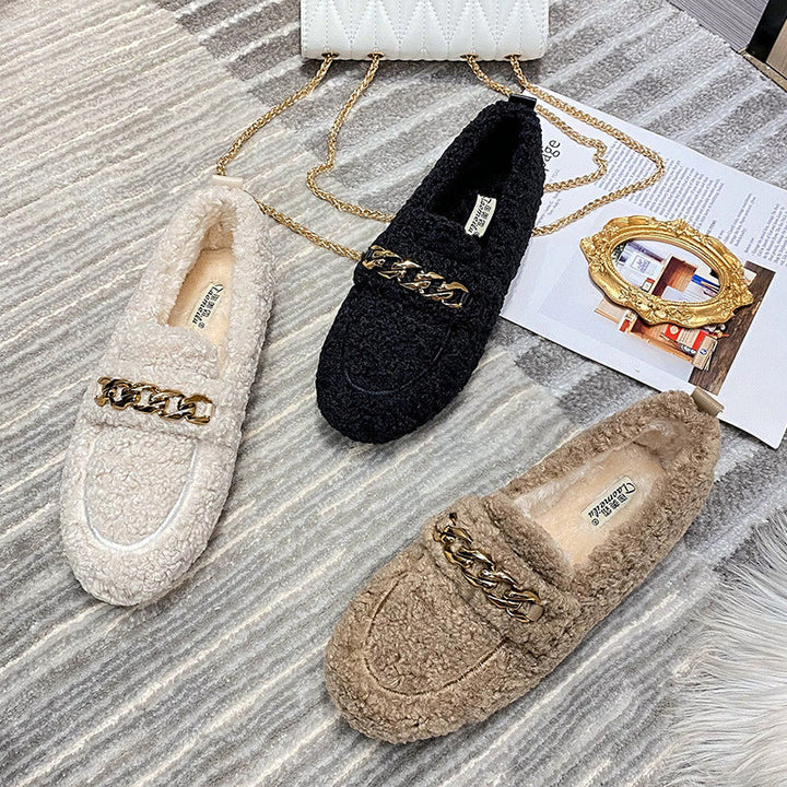 Emily | Women's Comfortable Black Suede Slippers for Home & Travel-Metro Lane Plaza