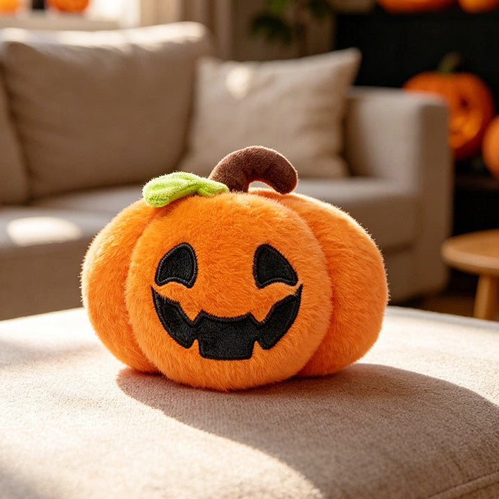 Personnages d’Halloween doux et en peluche pour femme, avec visages brodés