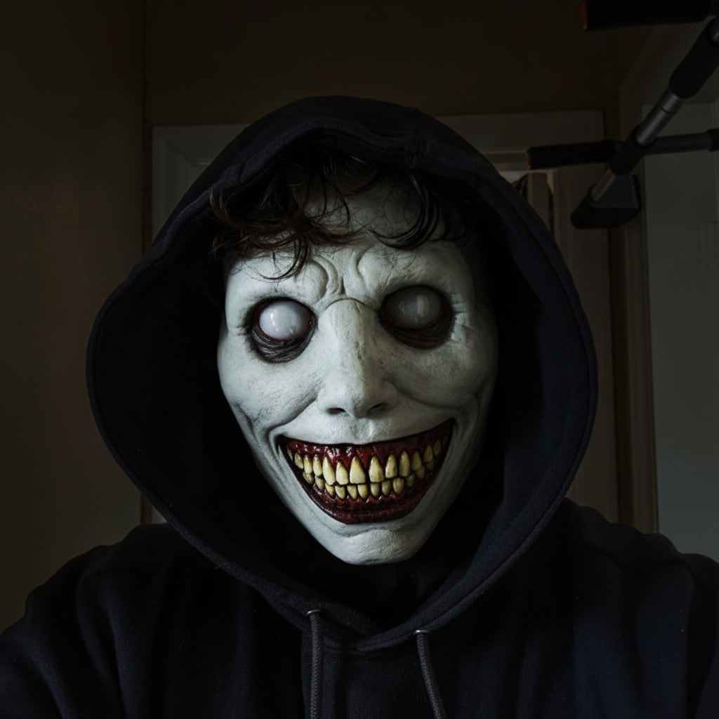 Máscara realista assustadora de rosto completo para fantasia de Halloween | adereço de terror