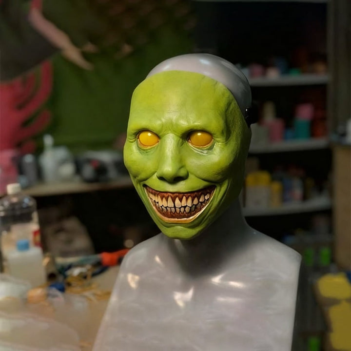 Máscara realista assustadora de rosto completo para fantasia de Halloween | adereço de terror