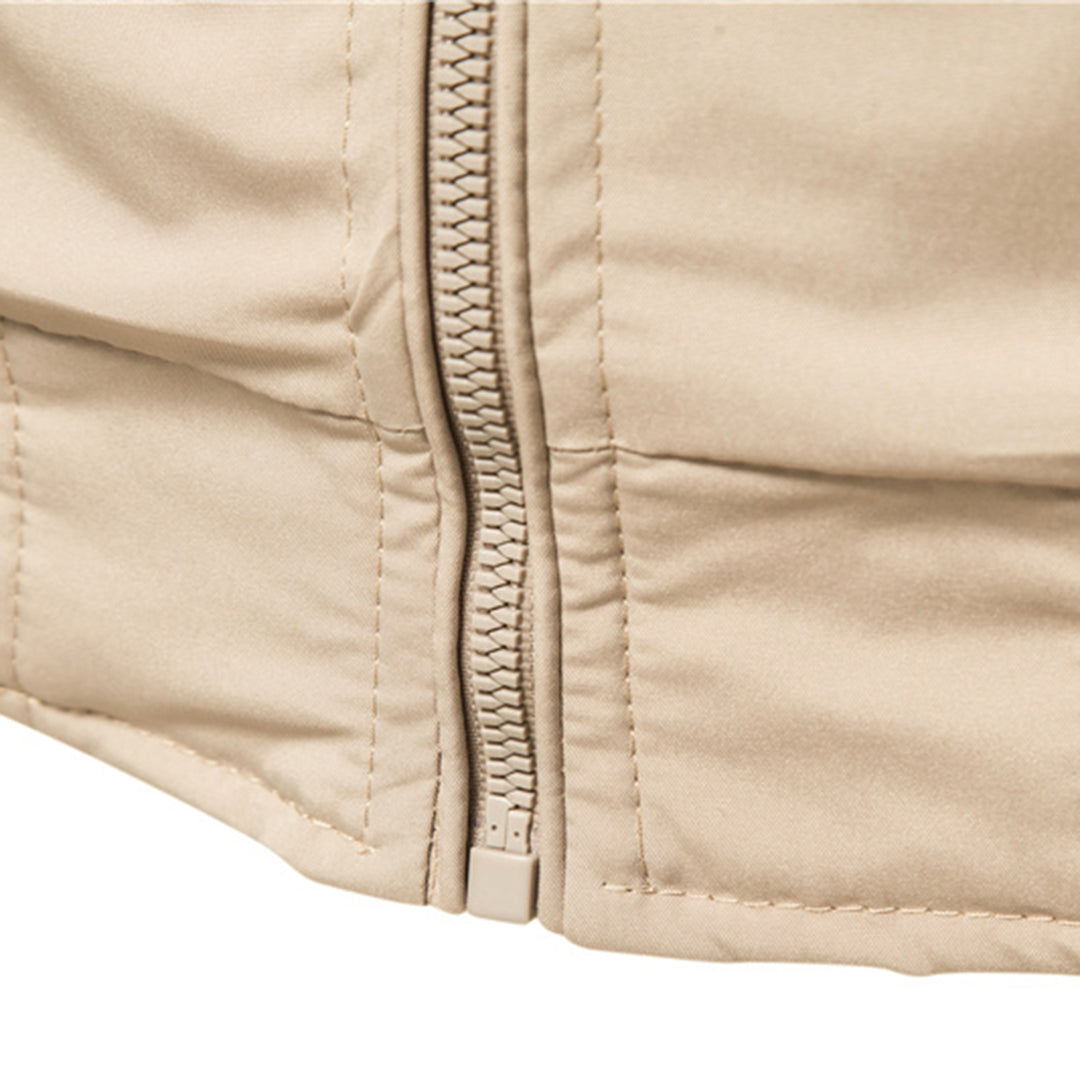 Jeffrey | Men's Modern Slim-Fit Lightweight Bomber Jacket-Metro Lane Plaza