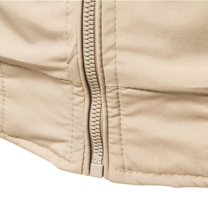 Jeffrey | Men's Modern Slim-Fit Lightweight Bomber Jacket-Metro Lane Plaza