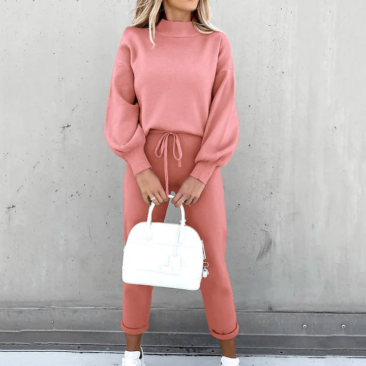 Heleen | Women's Comfortable High Waist Loungewear Set-Metro Lane Plaza