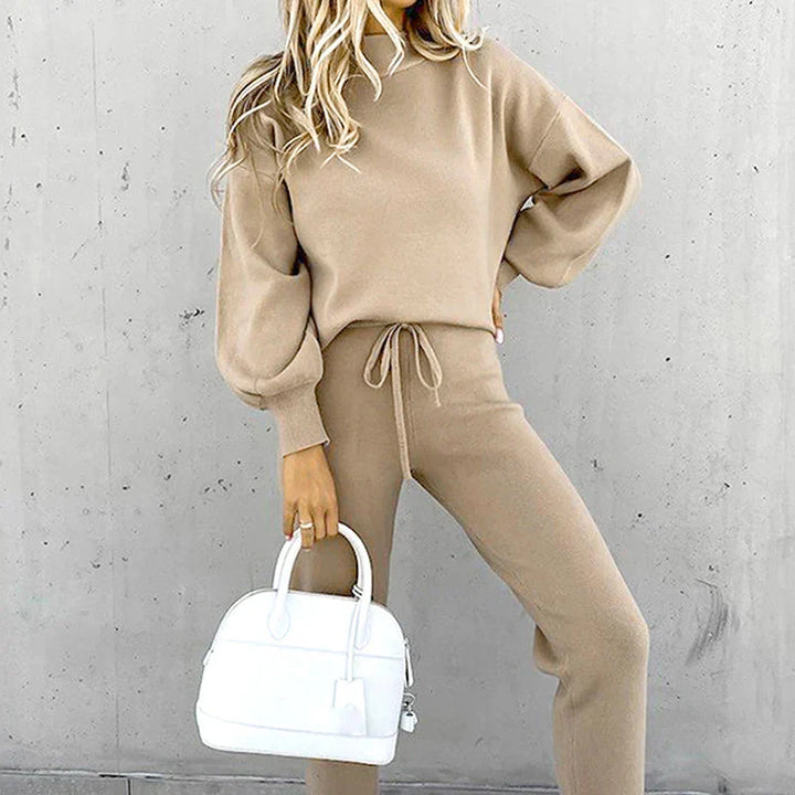 Heleen | Women's Comfortable High Waist Loungewear Set-Metro Lane Plaza