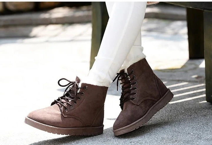 Women's Fur-Lined Winter Boots for Cold Weather