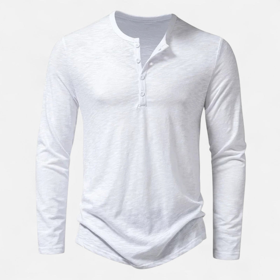 Darry | Men's Comfortable Versatile Long Sleeve T-Shirt-Metro Lane Plaza