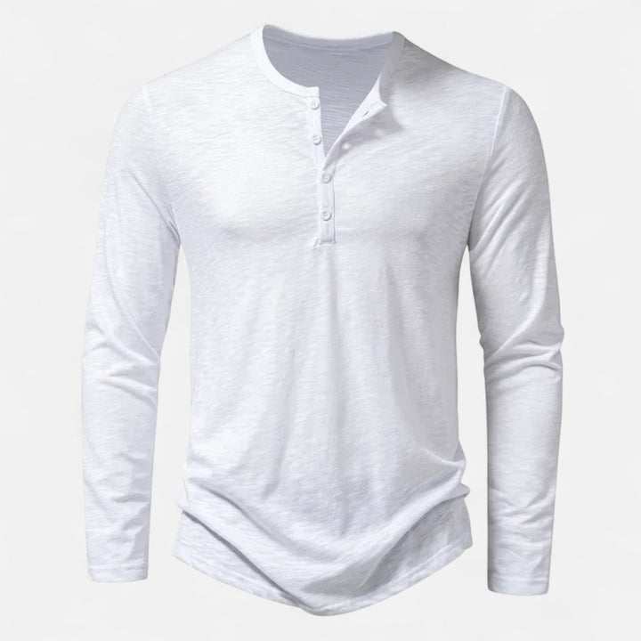 Darry | Men's Comfortable Versatile Long Sleeve T-Shirt-Metro Lane Plaza