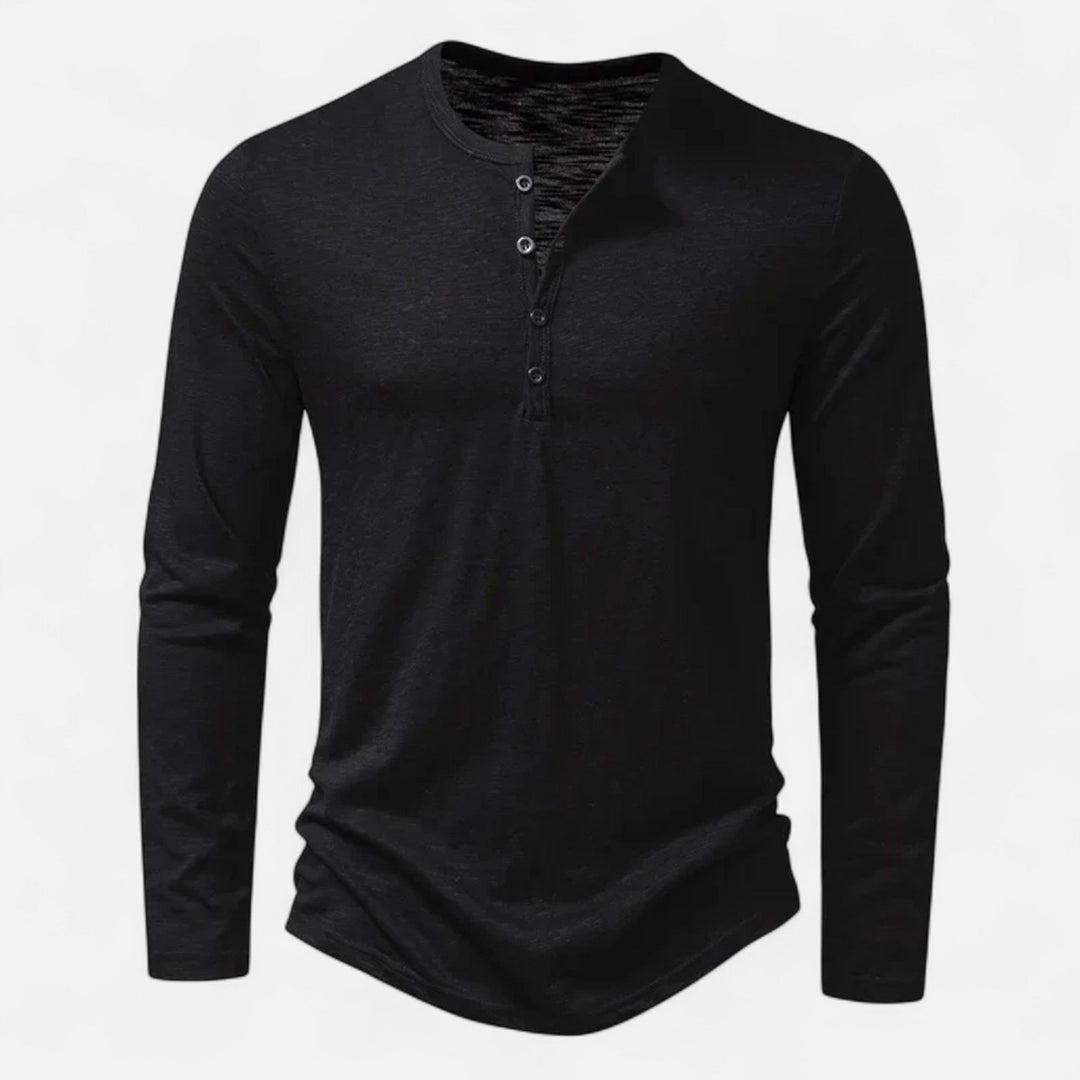 Darry | Men's Comfortable Versatile Long Sleeve T-Shirt-Metro Lane Plaza