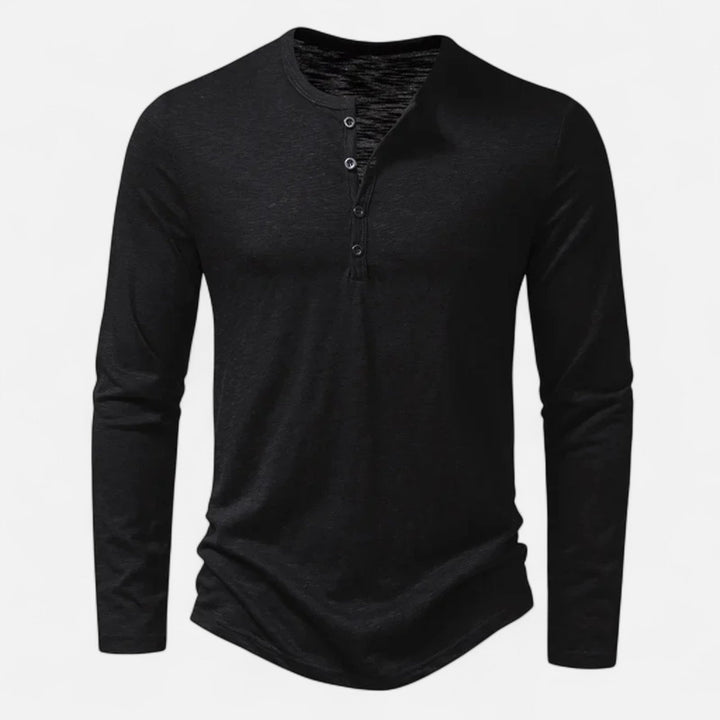 Darry | Men's Comfortable Versatile Long Sleeve T-Shirt-Metro Lane Plaza