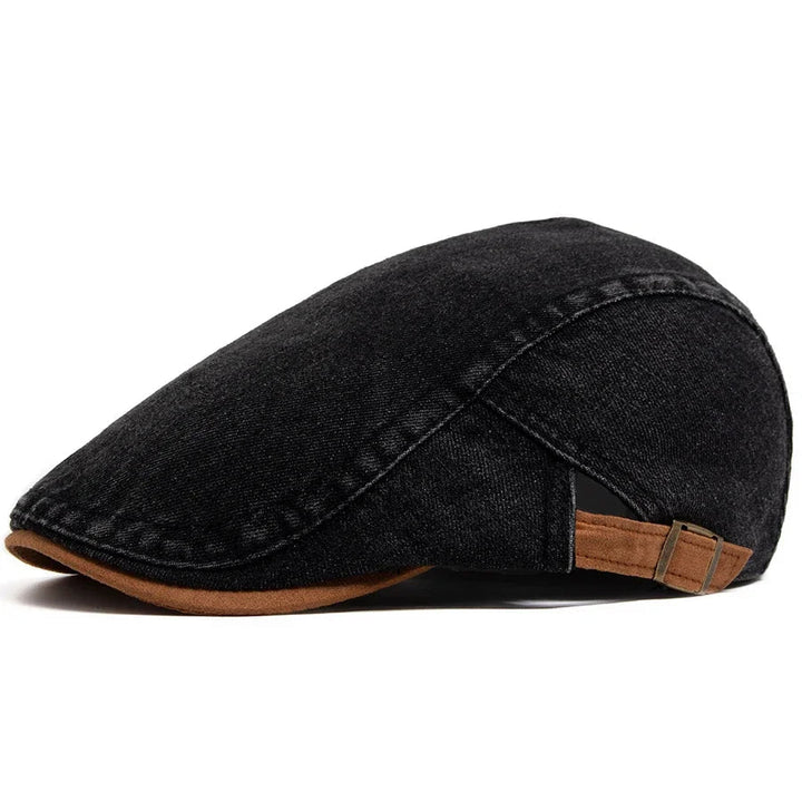 Ravon | Men's Stylish Denim Flat Cap Hat-Metro Lane Plaza