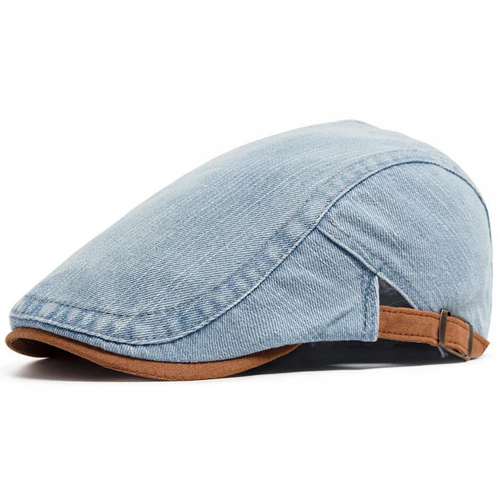 Ravon | Men's Stylish Denim Flat Cap Hat-Metro Lane Plaza